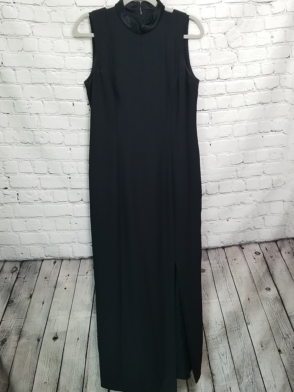 Liz Claiborne Vintage floor length dress Size 10 (2) Cutouts In Back slit front